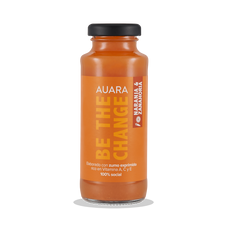 Zumo de naranja y zanahoria de Auara, 24 botellas de 20 cl