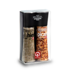 Pack sal de hierbas y sal picante de Carmencita, 2 molinillos