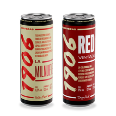 Pack de latas combinado: Cervezas 1906 Reserva Especial y Red Vintage