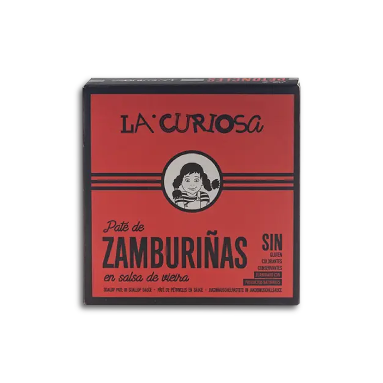 Paté de zamburiña de La Curiosa, 125 g
