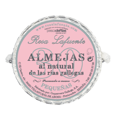Almejas al natural de las Rías gallegas de Rosa Lafuente, lata de 30 piezas