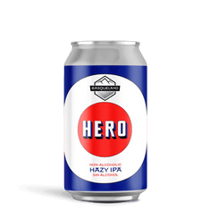 Basqueland Hero Hazy IPA 0,5%, 24 latas de 33 cl