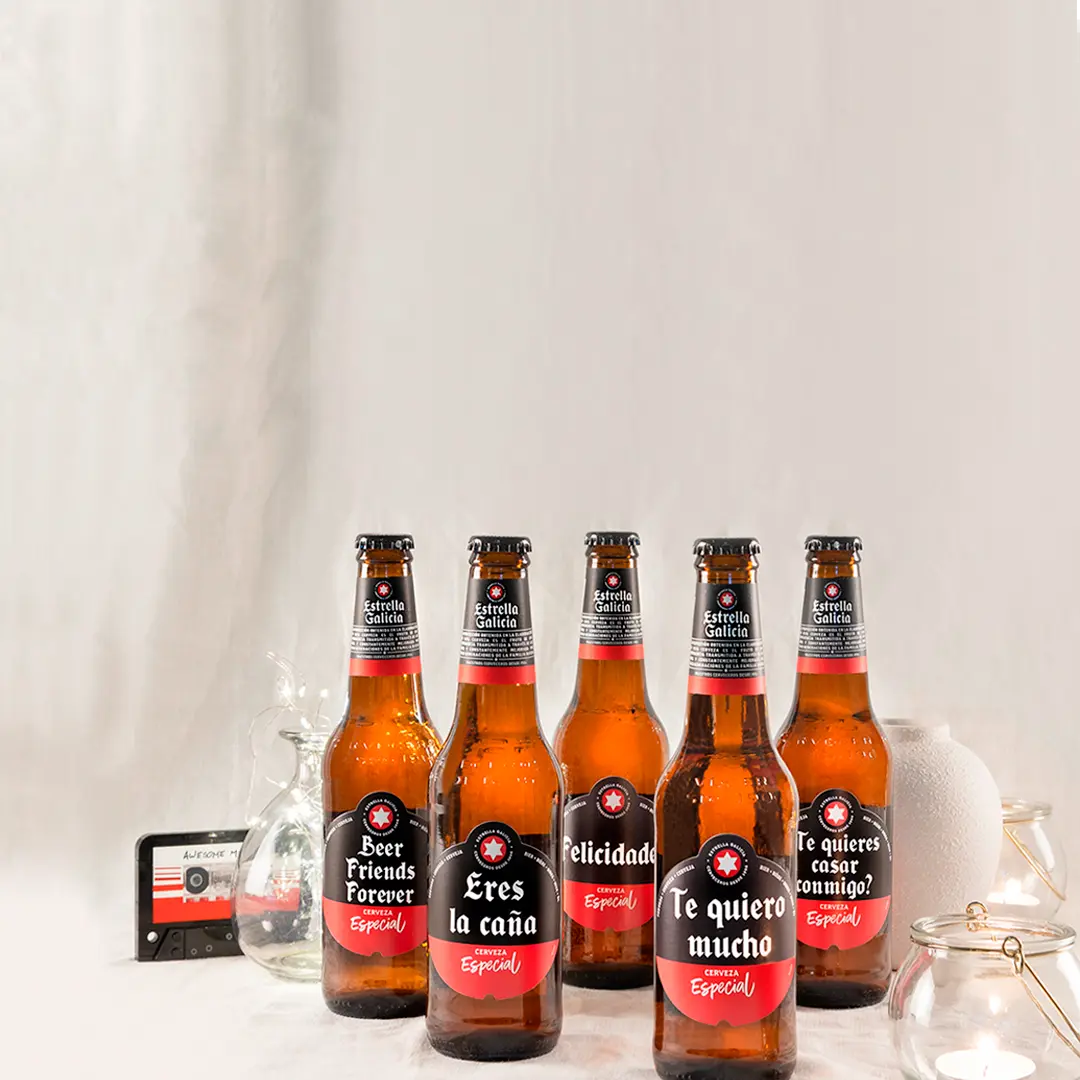 Etiquetas de Estrella Galicia Personalizadas