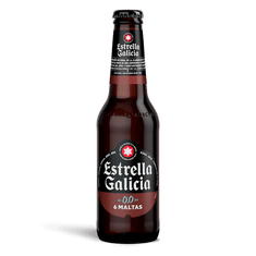 Estrella Galicia 0,0 6 Maltas, 24 botellas de 25 cl