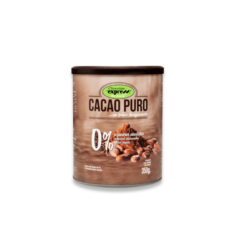 Cacao puro en polvo de Chocolate Express, 1 lata de 350 g