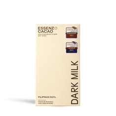 Chocolate Dark Milk Essenzo Filipinas 60% de Essenzo Cacao, 1 tableta de 80 g