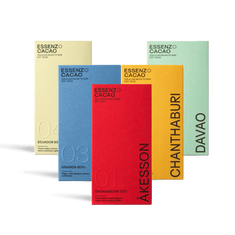 Chocolates The Collection de Essenzo Cacao, 5 tabletas de 80 g