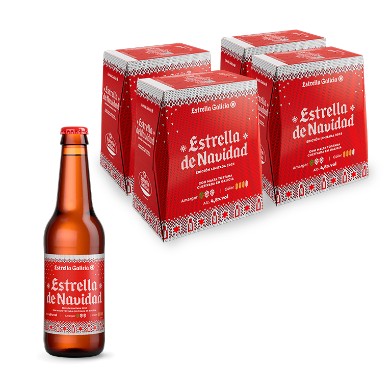 Estrella de Navidad, 24 botellas de 33 cl
