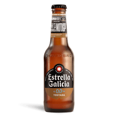 Estrella Galicia 0,0, Tostada, 24 botellas de 25 cl