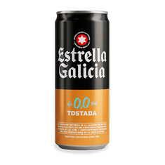 Estrella Galicia 0,0 tostada, 24 latas de 33 cl