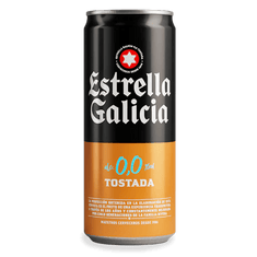 Estrella Galicia 0,0 tostada, 24 latas de 33 cl