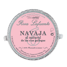 Navajas al natural de las Rías gallegas de Rosa Lafuente, lata de 6 piezas