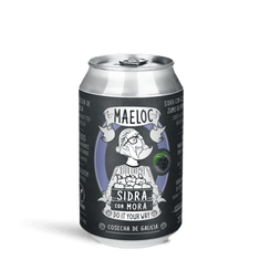 Sidra mora de Maeloc, pack 12 latas de 33 cl