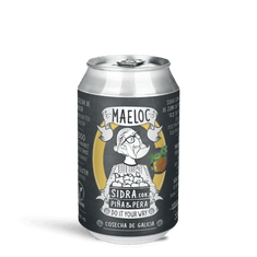 Sidra piña & pera de Maeloc, pack 12 latas de 33 cl
