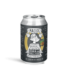 Sidra piña & pera de Maeloc, pack 12 latas de 33 cl