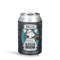 Sidra seca de Maeloc, pack 12 latas de 33 cl