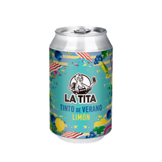 Tinto de verano con limón de La Tita Rivera, 24 latas de 33 cl