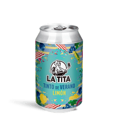 Tinto de verano con limón de La Tita Rivera, 24 latas de 33 cl
