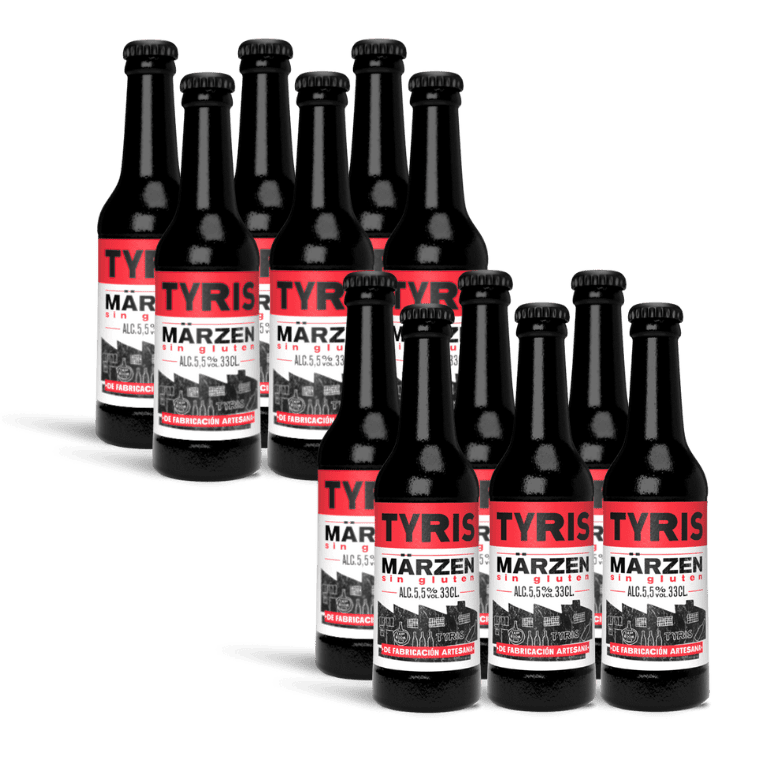 Tyris Märzen Sin Gluten, 12 botellas de 33 cl