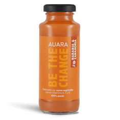 Zumo de naranja y zanahoria de Auara, 24 botellas de 20 cl
