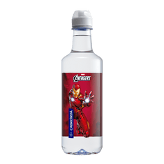 Pack agua mineral edición Los Vengadores de Marvel de Cabreiroá , 24 botellas de 50 cl