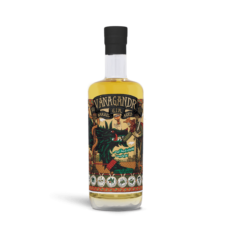 Ginebra Barrel Aged de Vánagandr DestileRías, botella de 70 cl