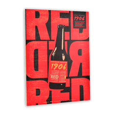 Cuadro madera 1906 Red Vintage