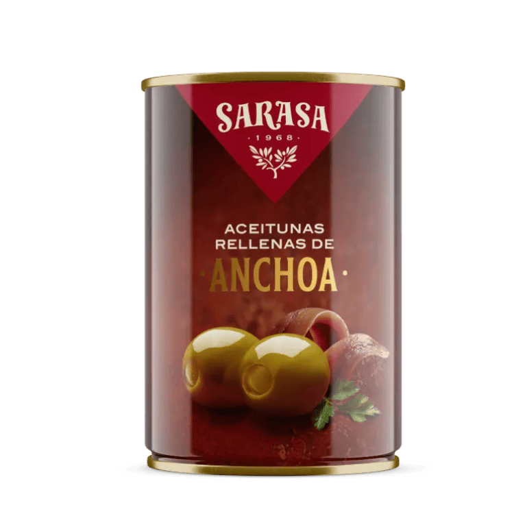 Aceitunas rellenas de anchoas de Sarasa, 300 g