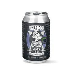 Sidra mora de Maeloc, pack 12 latas de 33 cl