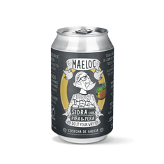 Sidra piña & pera de Maeloc, pack 12 latas de 33 cl