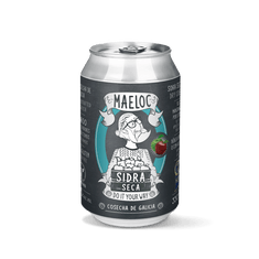Sidra seca de Maeloc, pack 12 latas de 33 cl