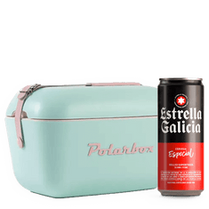 Verano Vintage: Nevera Polarbox Verde + 24 Latas Estrella Galicia Especial