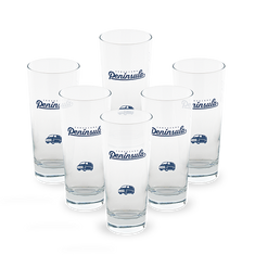 Pack 6 vasos de cervezas La Península, 34 cl