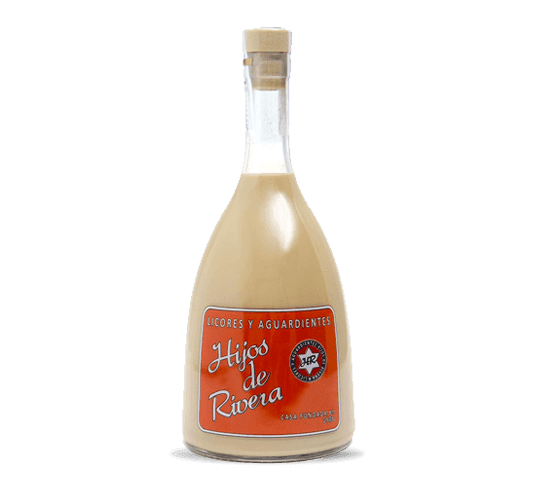 Licor de crema de orujo de Hijos de Rivera, botella de 70 cl