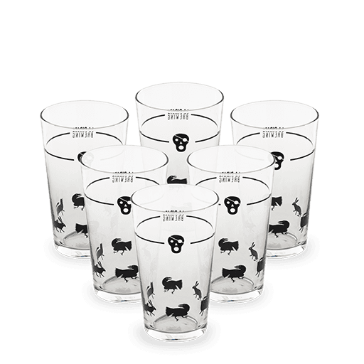 Pack 6 vasos de La Pirata de 28 cl