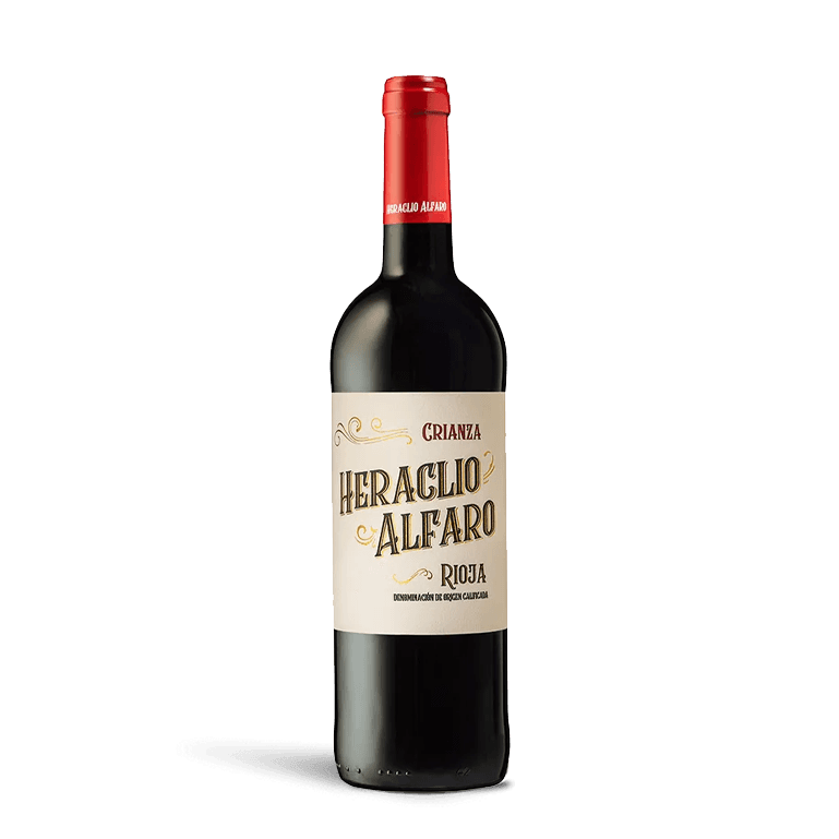 botella de vino heraclio alfaro