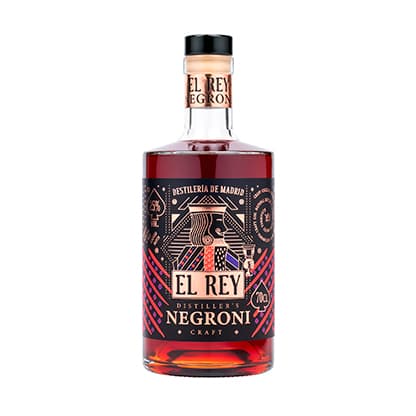 Negroni El rey Craft de Destilería de Madrid, 1 botella de 70 cl