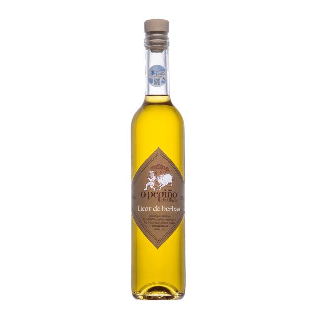 Licor artesano de hierbas de O Pepiño, 1 botella de 50 cl