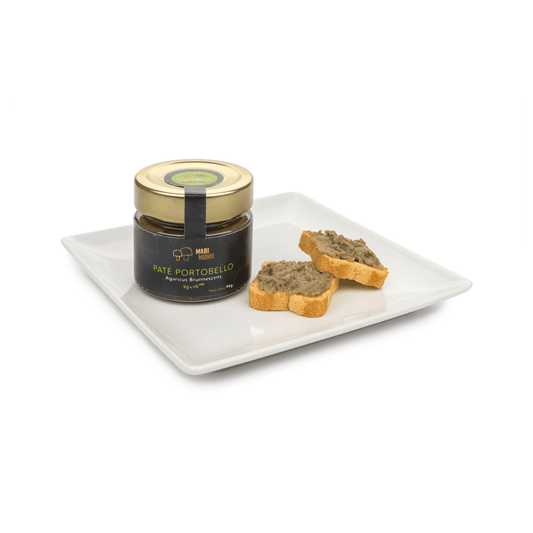 Paté picante de champiñón Portobello de Mare Monte Setas, 1 tarro de 94 g