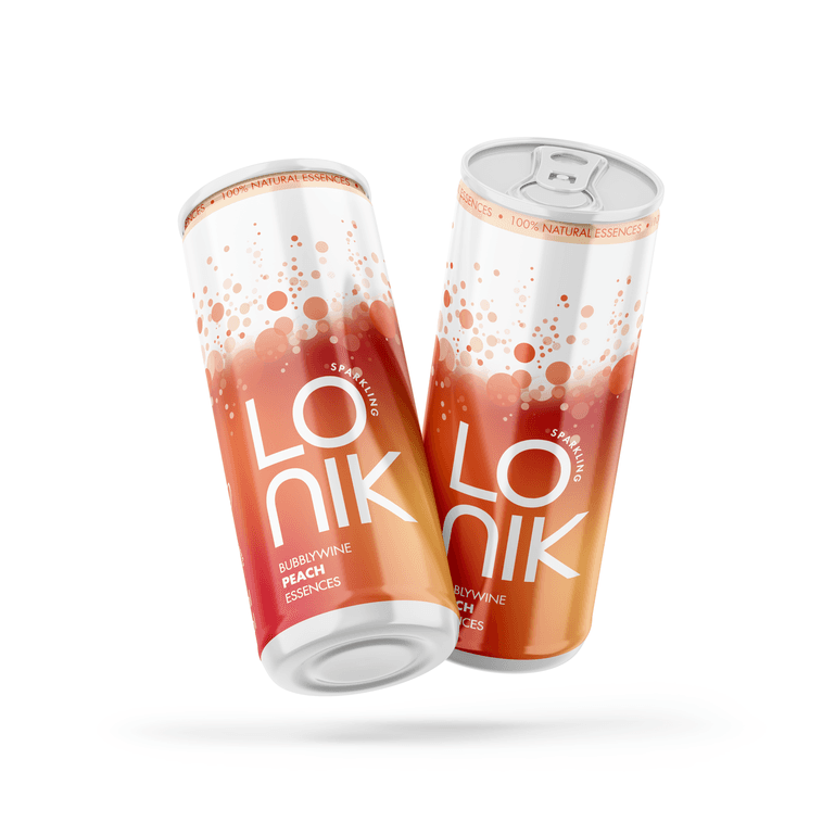 Lonik Bubblywine Peach Essences, lata 25 cl