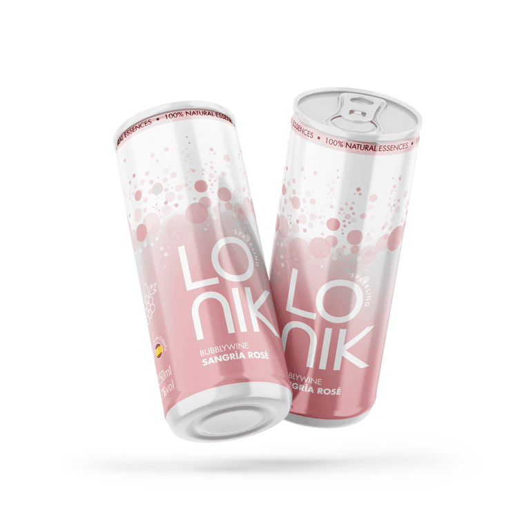 Lonik Bubblywine Sangría Rosé, lata 25 cl