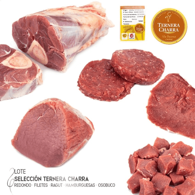 Lote degustación de Ternera Charra, 4 kg