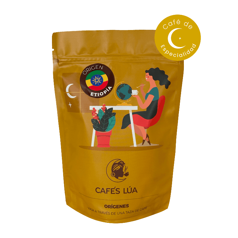 Café molido de especialidad Etiopía Sídamo GR II de Cafés Lúa, 250 g