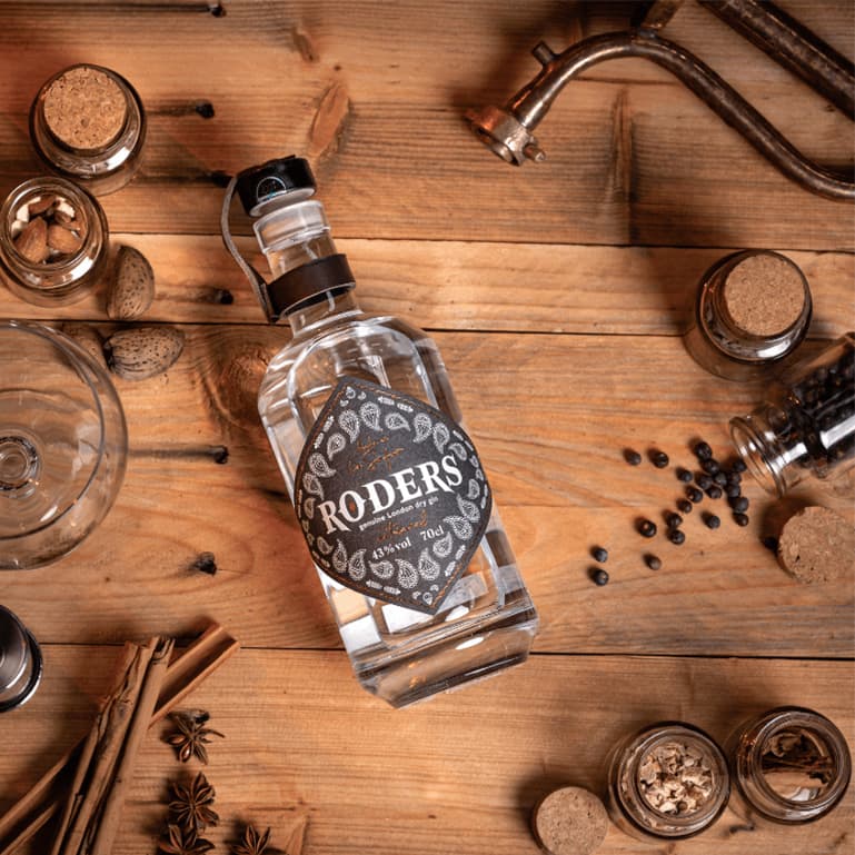 Ginebra artesana London Dry Roders de La Clandestilería, 70 cl