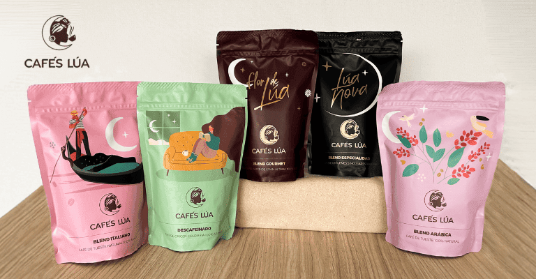 5 paquetes de Cafés Lúa
