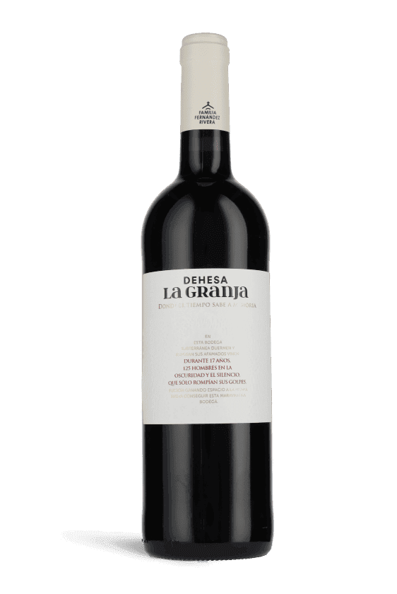 botella de vino Dehesa La Granja 2018,