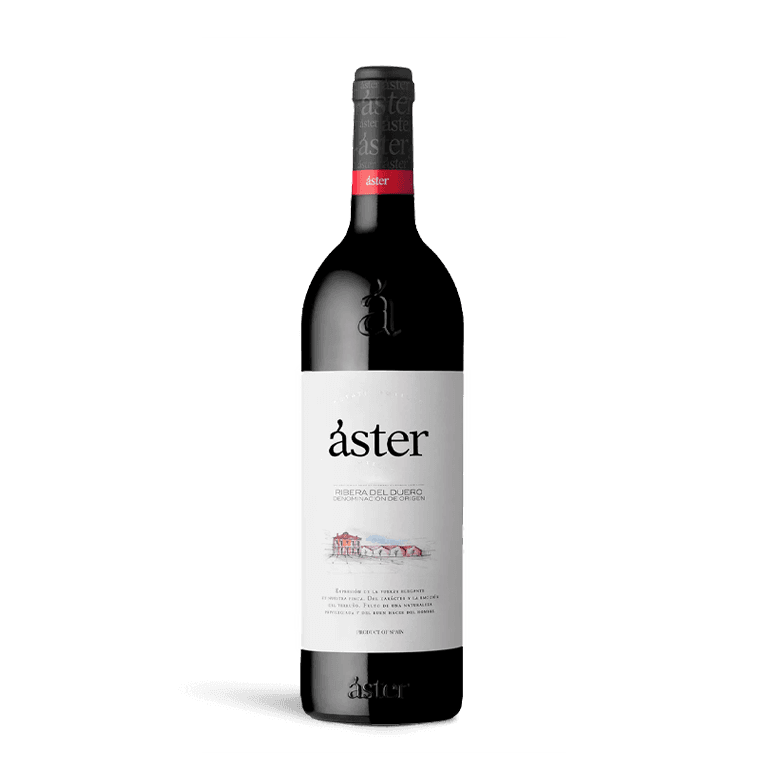 botella de vino aster crianza