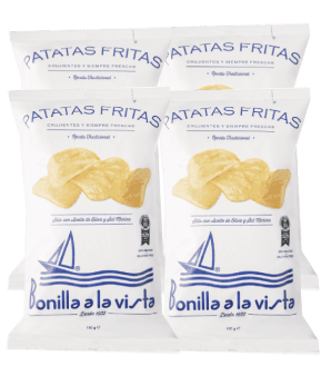 Patatas fritas de Bonilla a la Vista, 4 bolsas de 150 g