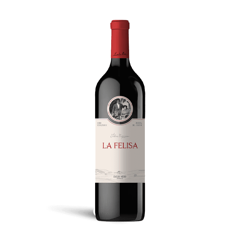 botella de vino tinto la felisa bodega emilio moro