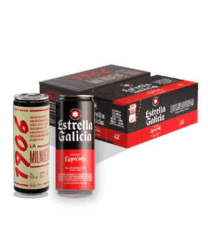 Dos latas de 1906 Reserva Especial y Estrella Galicia